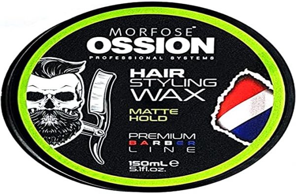 Morfose Ossion Premium Barber Line - Cera para peinar el cabello (150 ml)