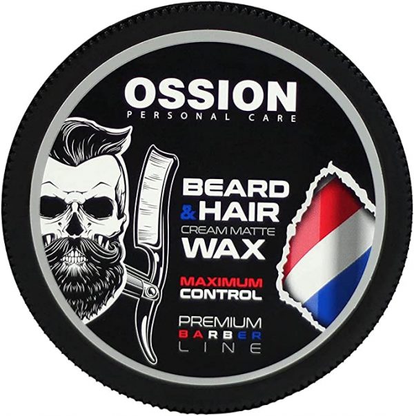 MORFOSE OSSION Premium Barber Line Beard & Hair Cream Matte Wax 175ml - Cera mate para el cabello para hombres