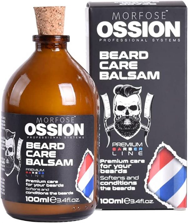Morfose Ossion Bálsamo para barba Beard Care, 100 ml, para el pelo suave y cuidado de la barba